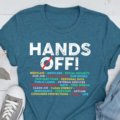 Hands Off! Protest Shirt: Political Activism Tee
