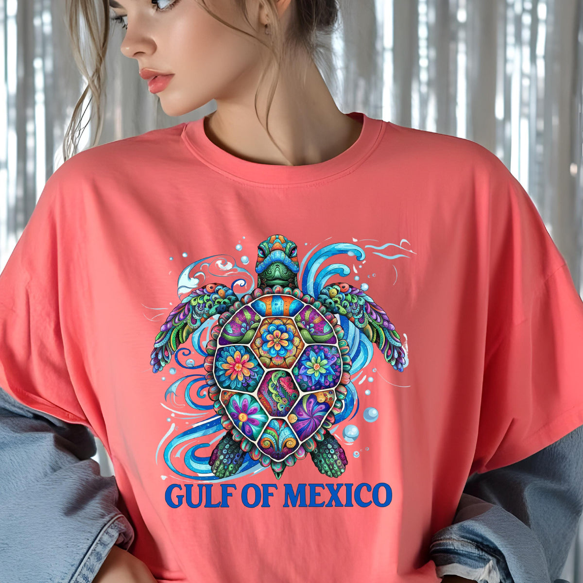 Comfort Colors Gulf of Mexico T-Shirt: Stay Salty & Resist