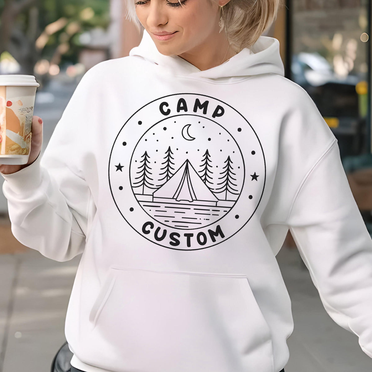 Custom Camping Trip Sweatshirt - Hoodie, Personalized Campfire Tent Top