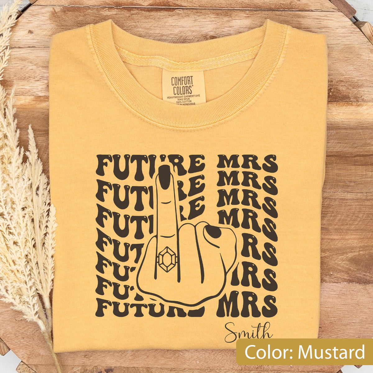Comfort Colors Future Mrs. Shirt, Personalized Bride-to-Be Tee