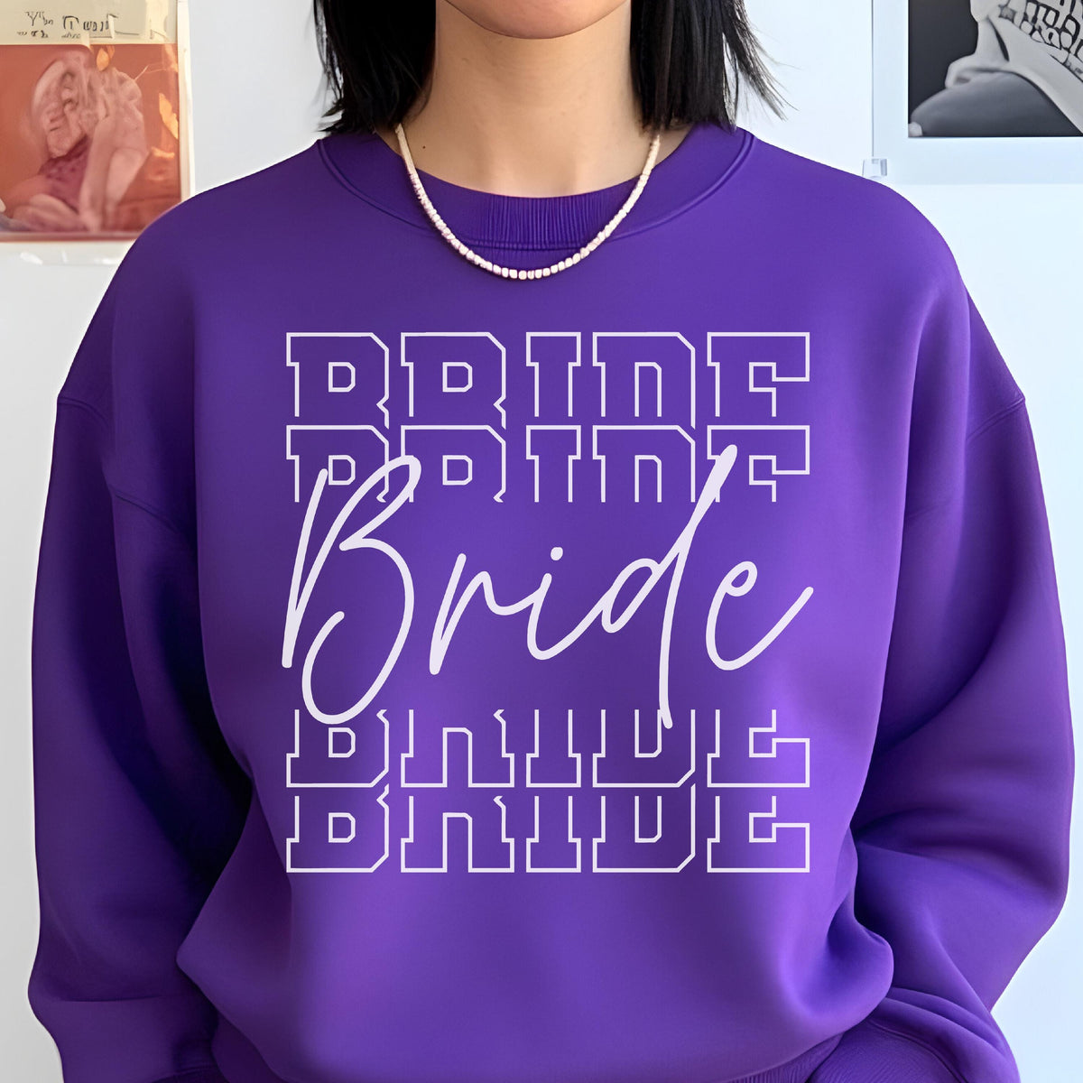 Bride Sweatshirt: Bachelorette Party, Bridal Shower Outfit