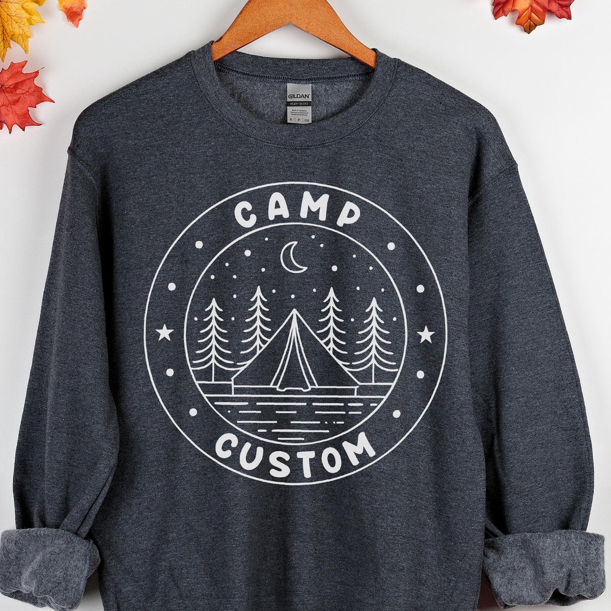 Custom Camping Trip Sweatshirt - Hoodie, Personalized Campfire Tent Top
