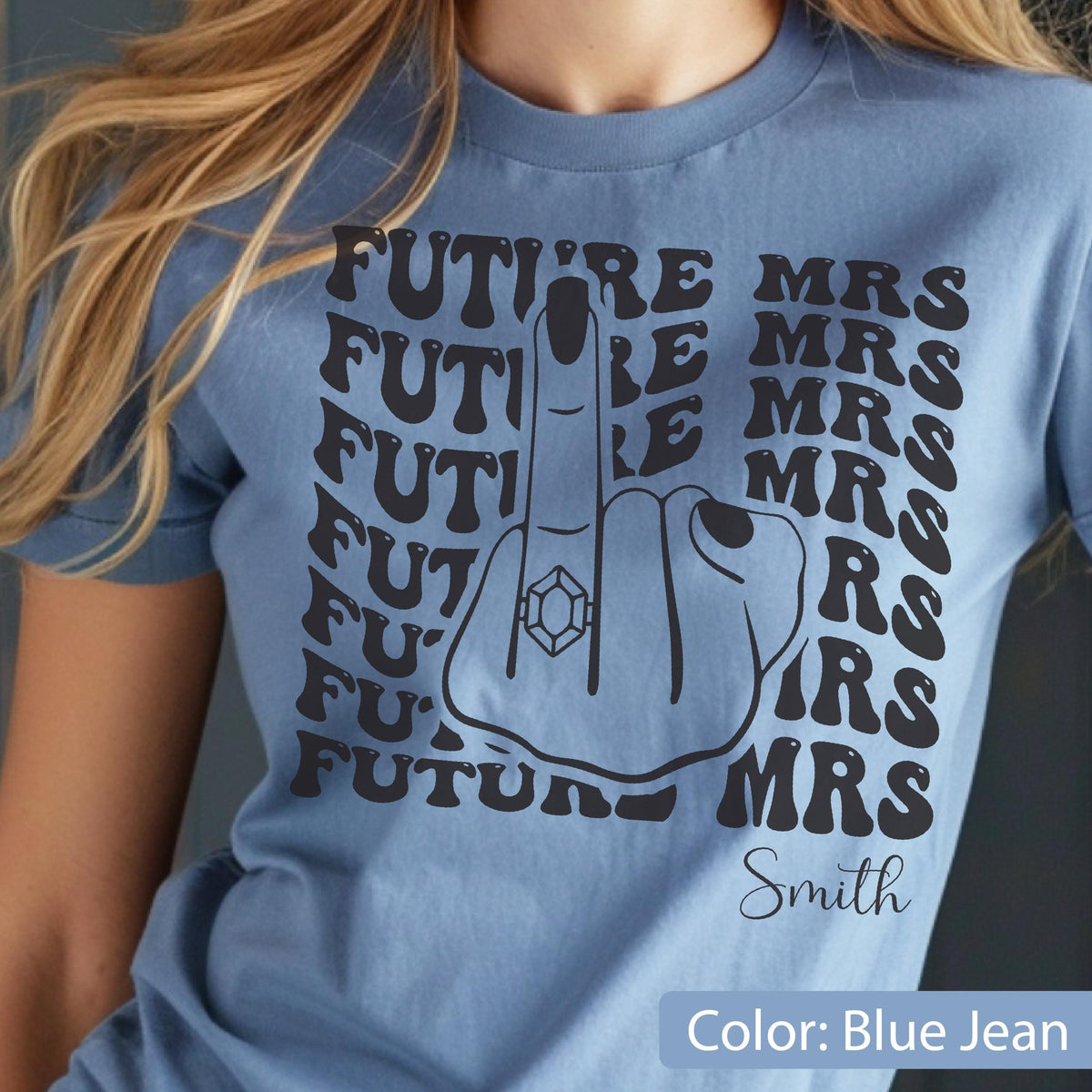 Comfort Colors Future Mrs. Shirt, Personalized Bride-to-Be Tee