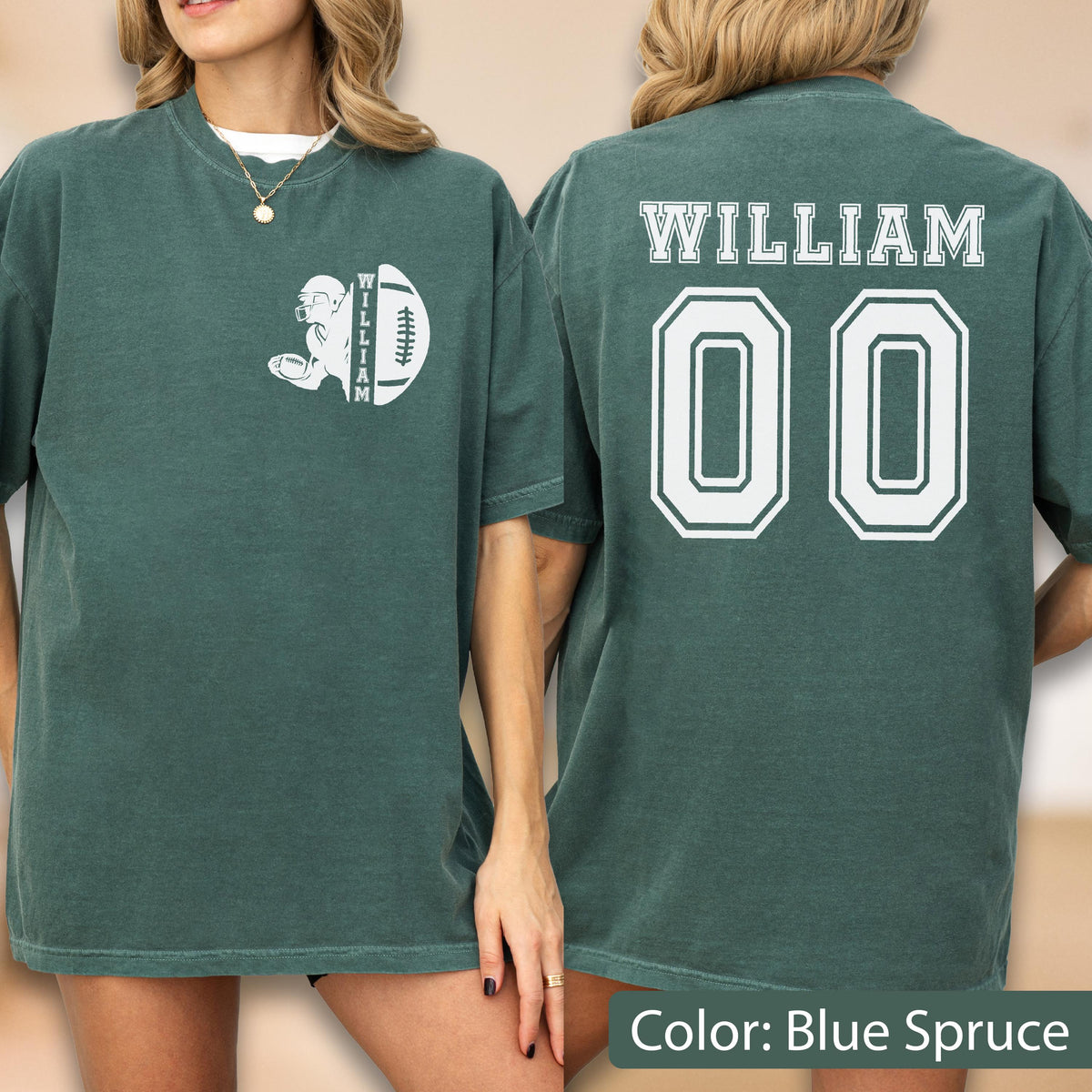 Comfort Colors Custom Football Shirt: Personalized Game Day Tee