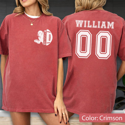 Comfort Colors Custom Football Shirt: Personalized Game Day Tee