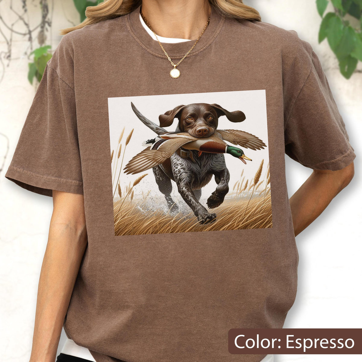 Comfort Colors Hunting Dog T-Shirt: Retriever Graphic Tee, Outdoorsman Gift