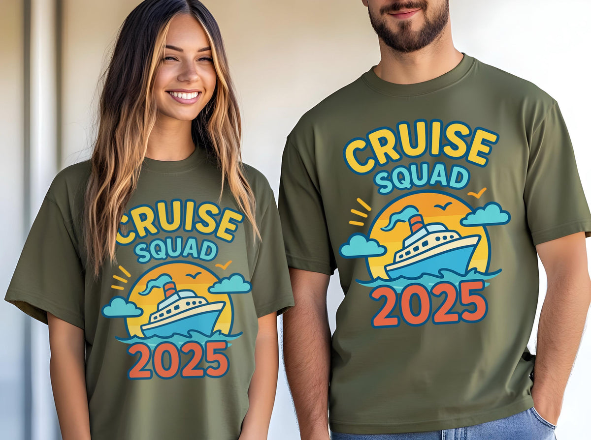Custom Cruise Squad 2025 Shirt, Family Cruise Trip Tee, Matching Cruise Shirts for Friends & Family, Vacation Group Shirt, Cruise Season Tee