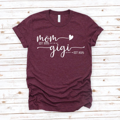 Personalized Grandma Est. Sweatshirt: Custom Mother's Day Tee