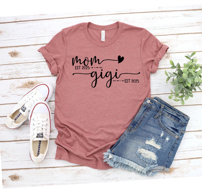 Personalized Grandma Est. Sweatshirt: Custom Mother's Day Tee