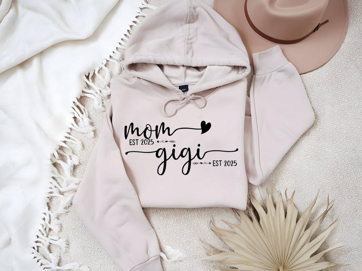 Personalized Grandma Est. Sweatshirt: Custom Mother's Day Tee