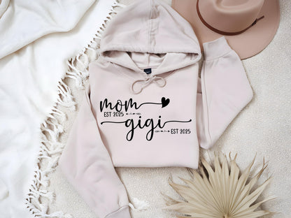 Personalized Grandma Est. Sweatshirt: Custom Mother's Day Tee