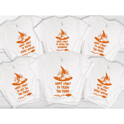 Most Likely To Halloween Shirt: Funny Group Costume Tee