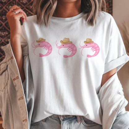 Shrimp Sheriff T-Shirt: Funny Graphic Tee, Quirky Gift