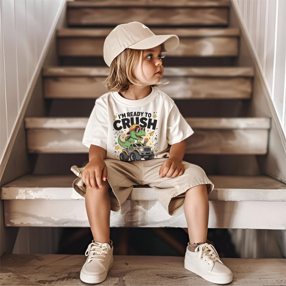 Ready to Crush Back to School Shirt, Dinosaur Boys Tee, Funny First Day Tee, Custom School Shirt, 1st Day of School Kid Shirt