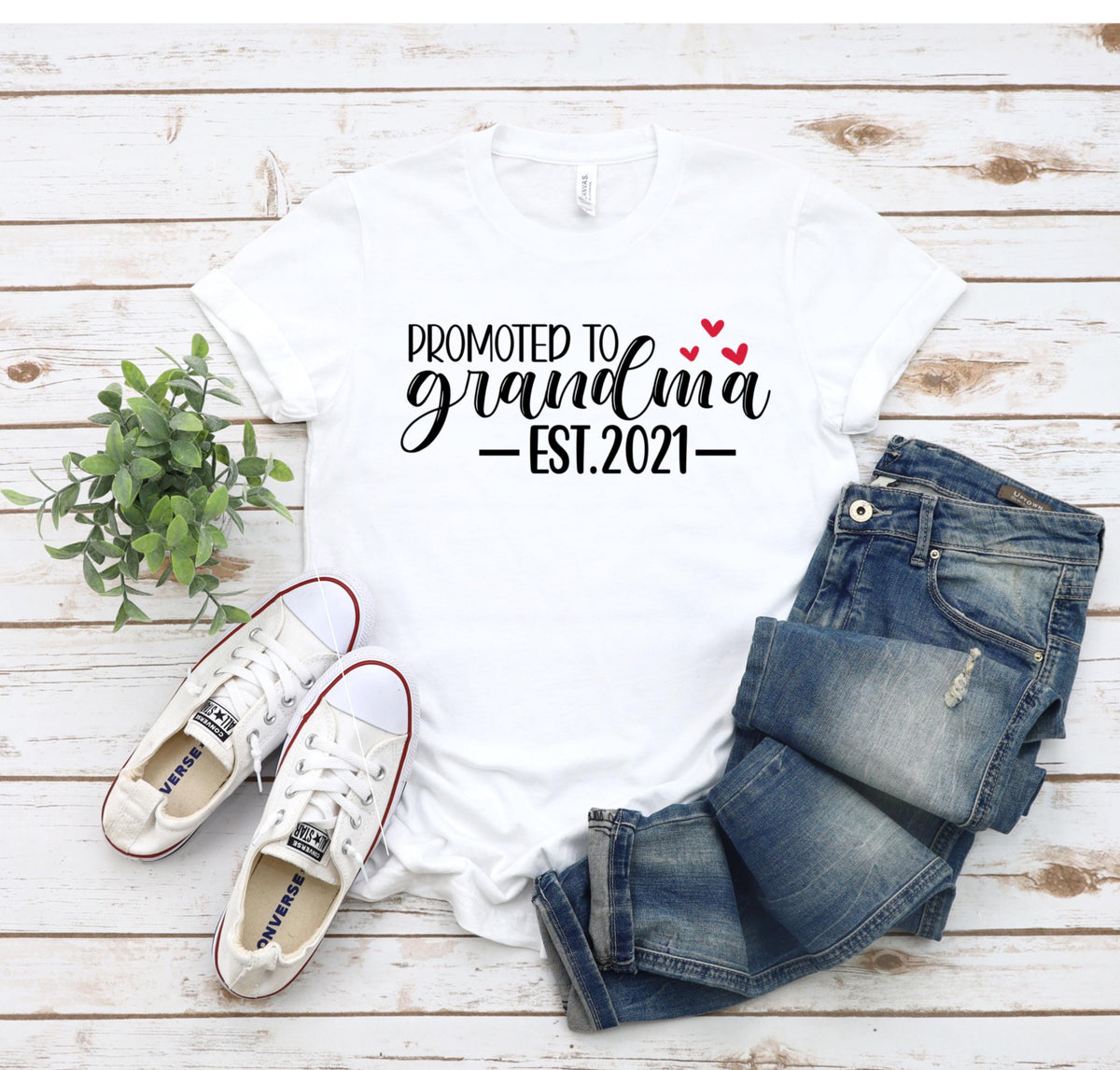 Personalized Grandma Est. T-Shirt, Pregnancy Reveal Tee, Mother's Day Gift