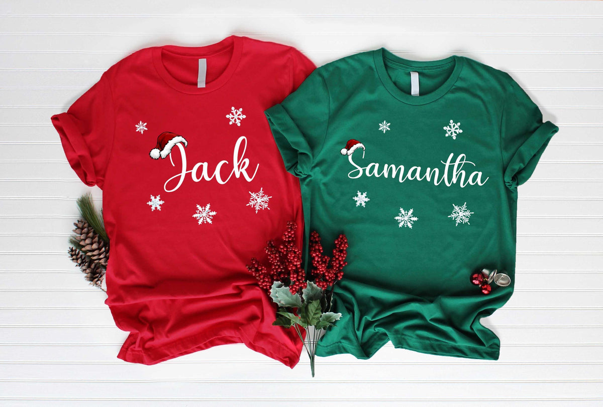 Matching Family Christmas Shirt, Family Christmas Shirt, Matching Xmas Tee, Custom Christmas Tee, Personalized Name Christmas Family Shirt