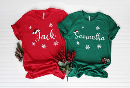Matching Family Christmas Shirt, Family Christmas Shirt, Matching Xmas Tee, Custom Christmas Tee, Personalized Name Christmas Family Shirt