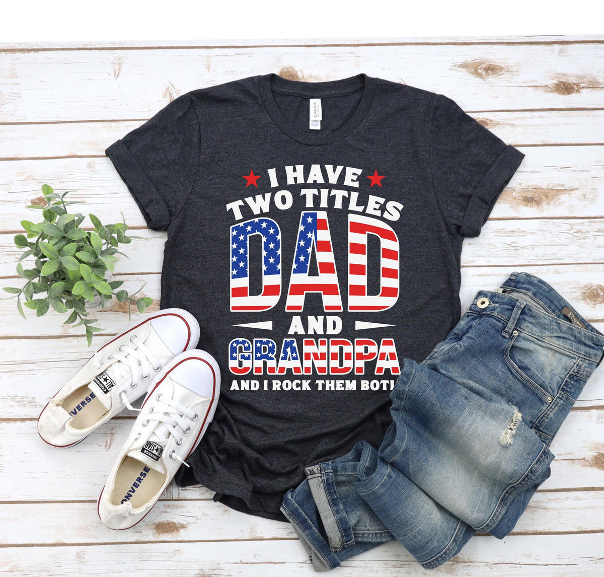 Dad, Grandpa, Great Grandpa Shirt, Custom American Grandpa Tee, Father’s Day Gift, 4th of July Shirt, Grandpa Birthday Tee