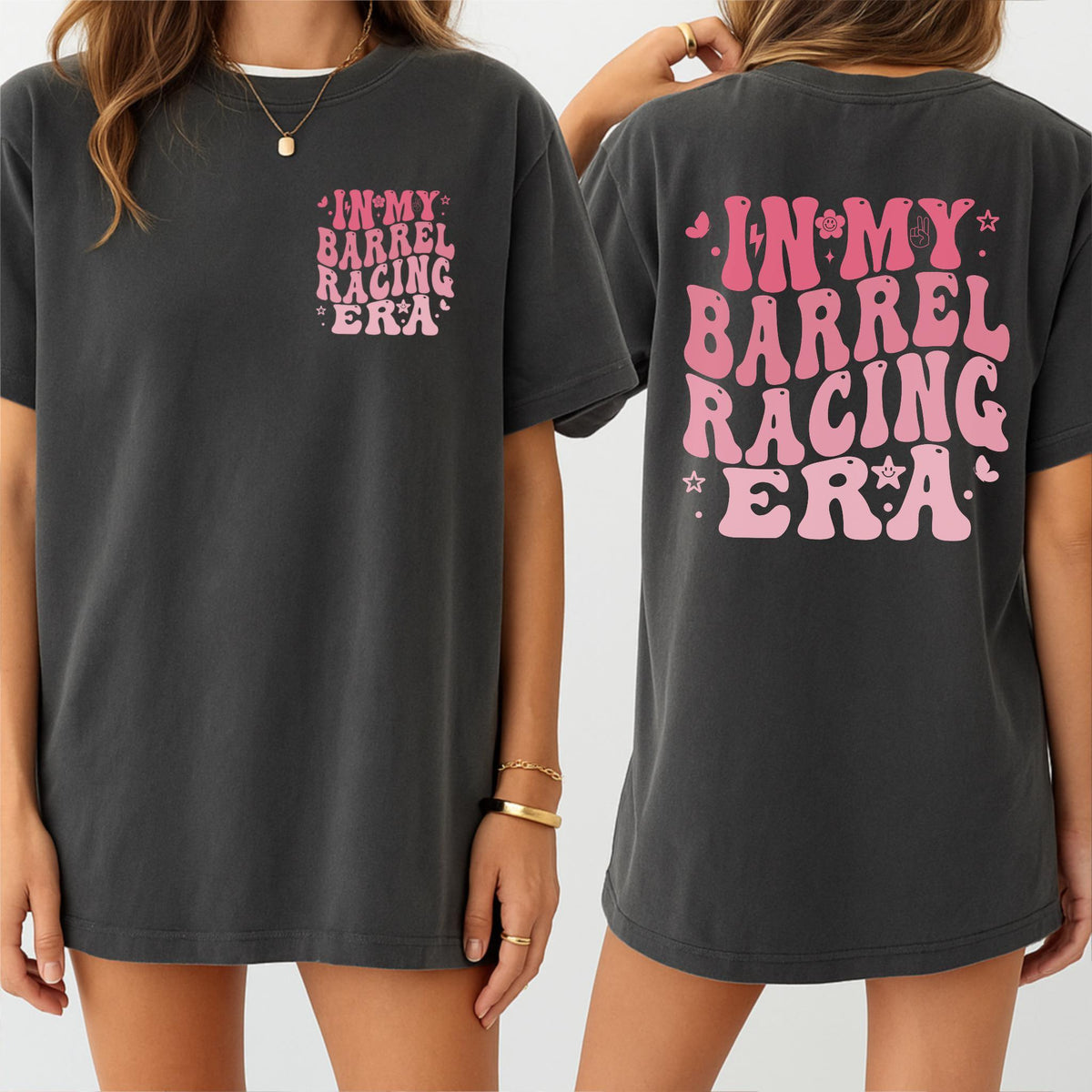 In My Barrel Racer Mom Era Shirt, Western Riding Tee, Cowgirl Tee, Barrel Racing Mom Shirt, Reining Shirt, Rodeo Mom Gift