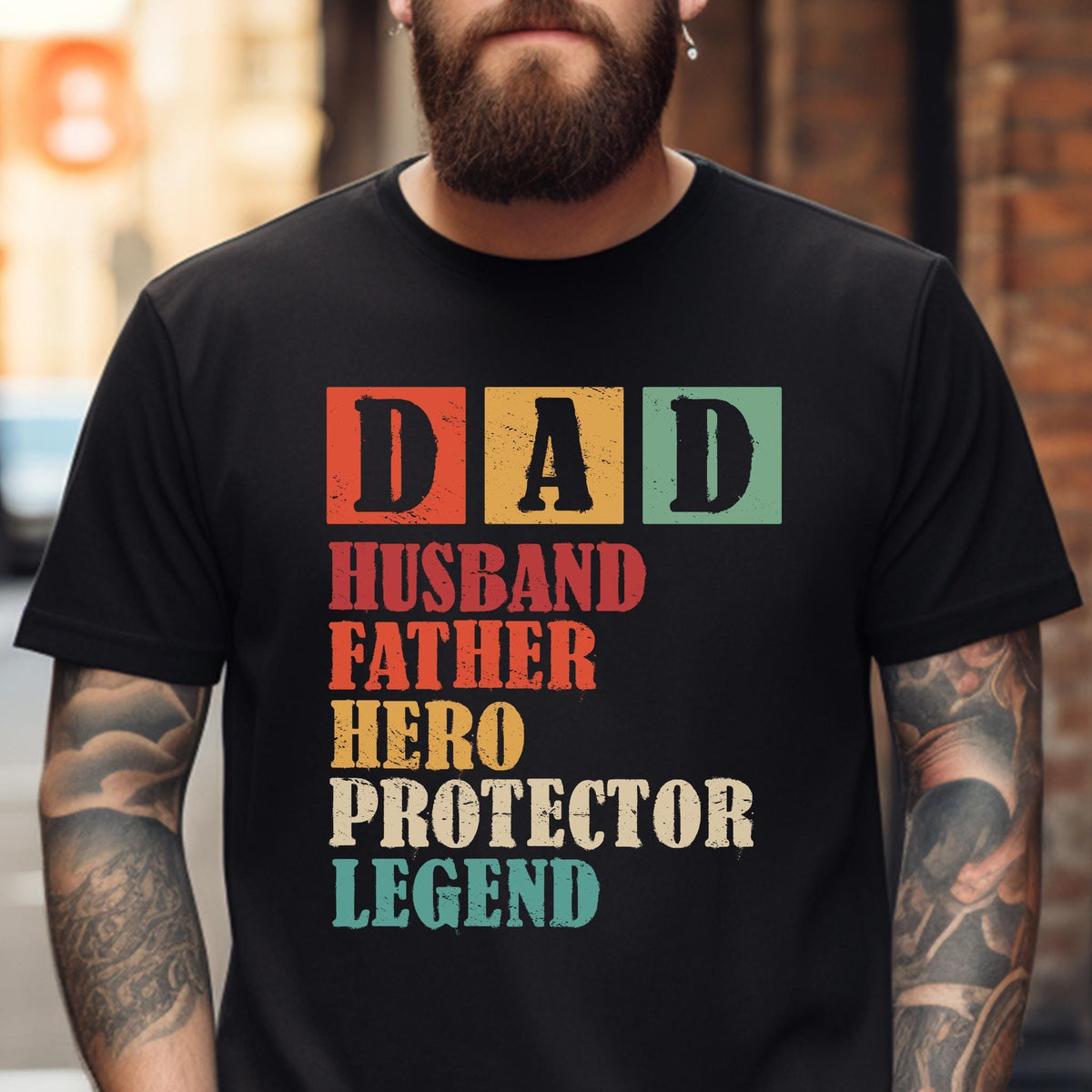 Husband Daddy Protector Hero Shirt, Father’s Day Gift Tee, Birthday Gift for Dad, Gift for Husband, Proud Dad Tee