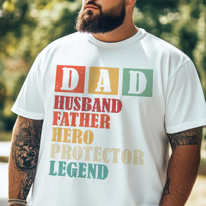 Husband Daddy Protector Hero Shirt, Father’s Day Gift Tee, Birthday Gift for Dad, Gift for Husband, Proud Dad Tee