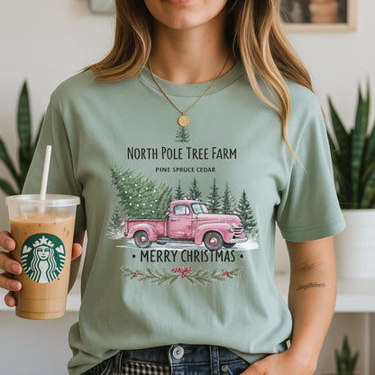North Pole Christmas Shirt, Tree Farm Tee, Xmas Party Tee, North Pole Lover Shirt, Holiday Gift Shirt