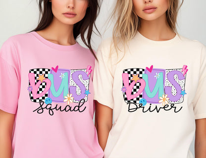 Bus Squad Shirt, School Bus Driver Tee, Transportation Tee, Student Gift Shirt, Back to School Shirt