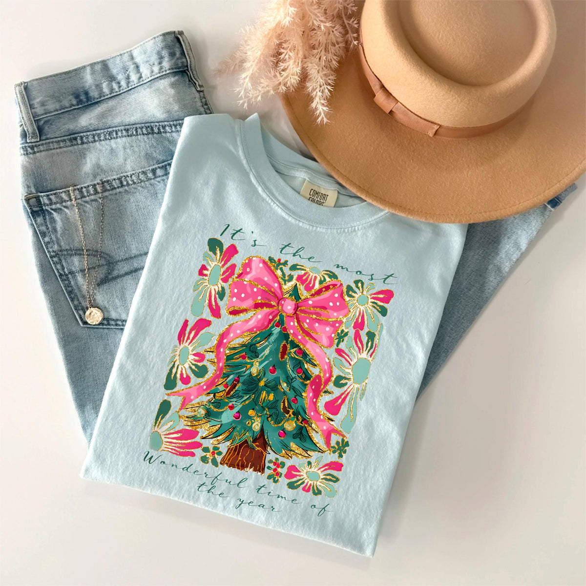 It's The Most Wonderful Time of the Year Christmas Shirt, Cute Christmas Tree Tee, Holiday Shirt, Festive Winter Shirt