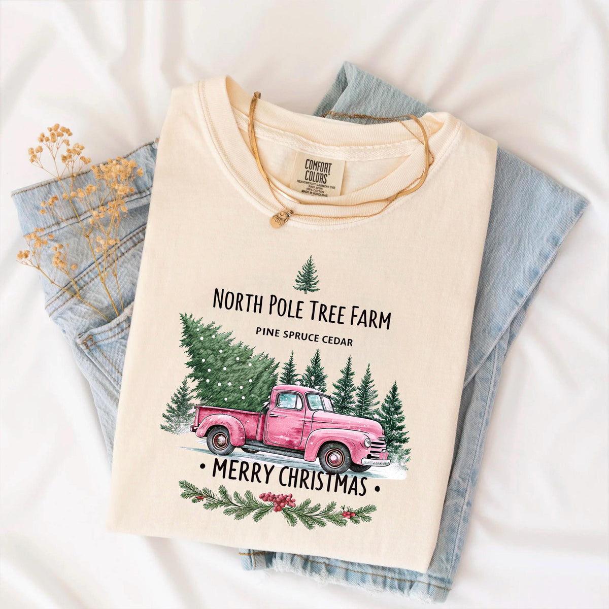 North Pole Christmas Shirt, Tree Farm Tee, Xmas Party Tee, North Pole Lover Shirt, Holiday Gift Shirt