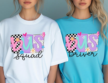 Bus Squad Shirt, School Bus Driver Tee, Transportation Tee, Student Gift Shirt, Back to School Shirt