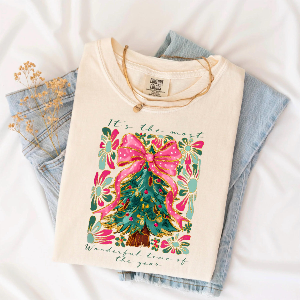 It's The Most Wonderful Time of the Year Christmas Shirt, Cute Christmas Tree Tee, Holiday Shirt, Festive Winter Shirt