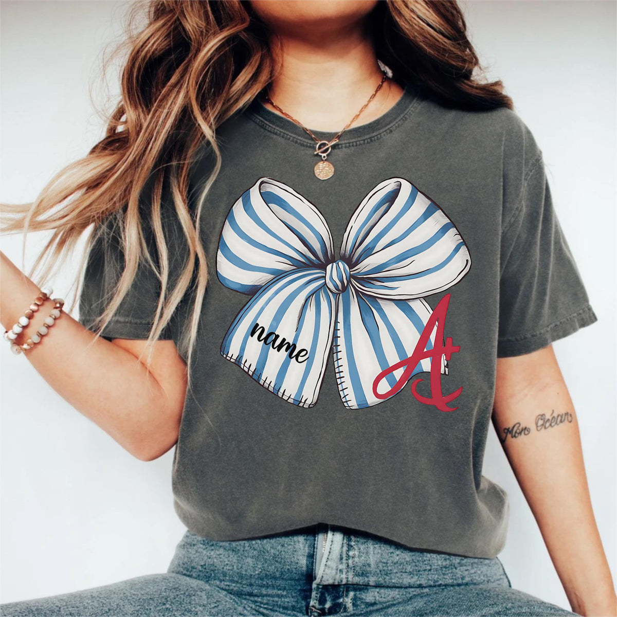 Custom Teacher Bow Shirt with Name, Back to School Tee, Teacher Appreciation Gift, Personalized School Shirt, Gift for Teachers & Educators
