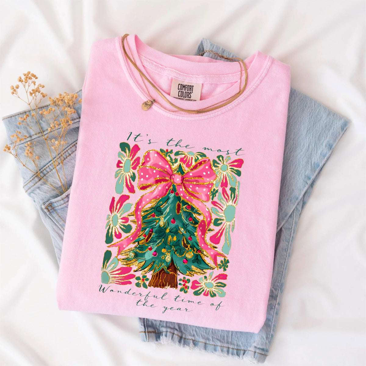 It's The Most Wonderful Time of the Year Christmas Shirt, Cute Christmas Tree Tee, Holiday Shirt, Festive Winter Shirt