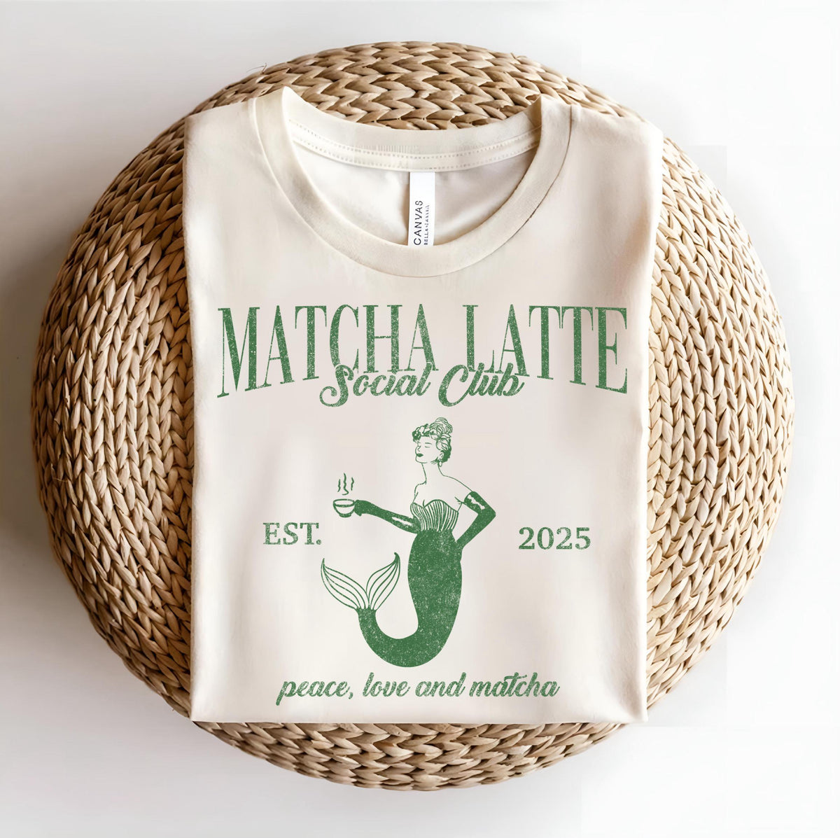 Matcha Latte Club Sweatshirt: Mermaid Iced Coffee Tee