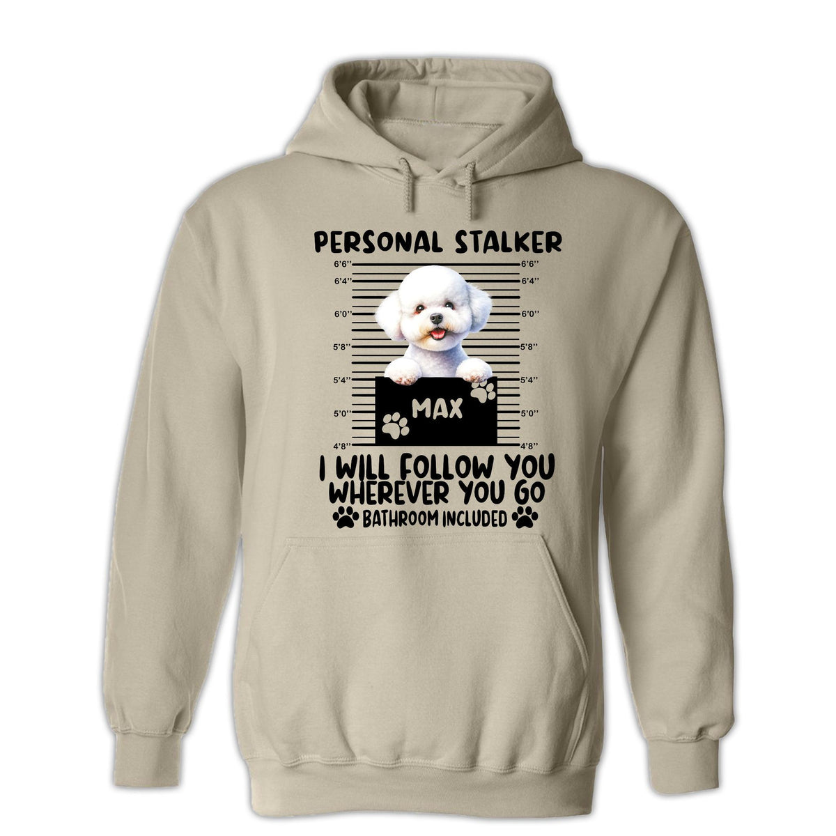 Custom Bichon Frise 'Personal Stalker' Dog Mom Shirt