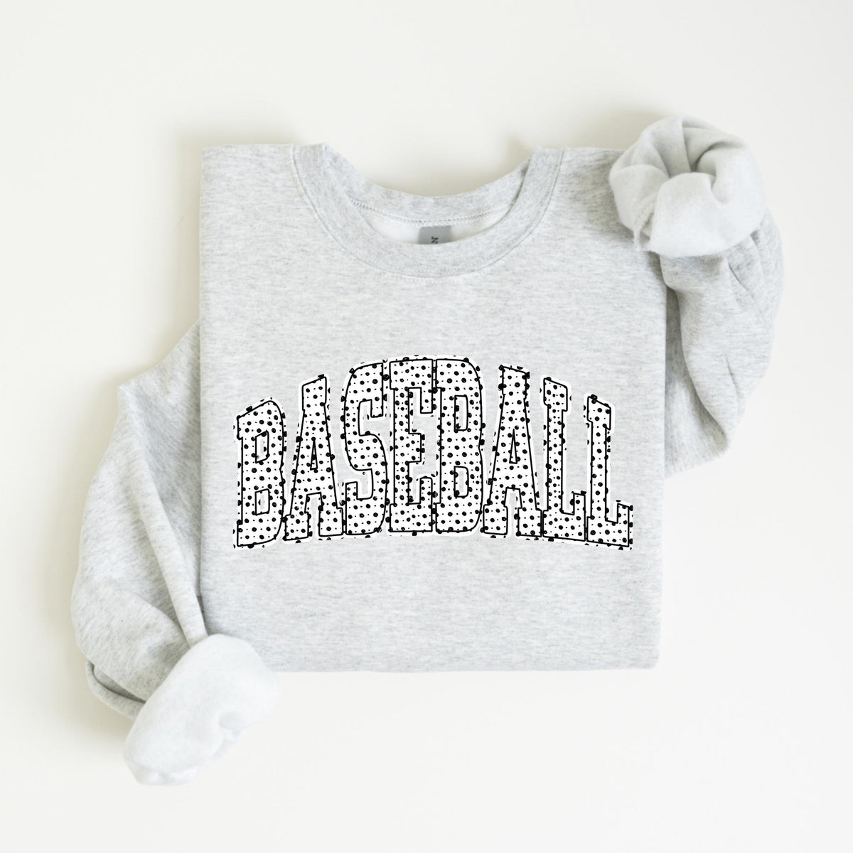 Baseball Dots Sweatshirt & Hoodie, Sporty Polka Dot Baseball Pullover, Cute Game Day Outfit, Softball Mom Fan Gift