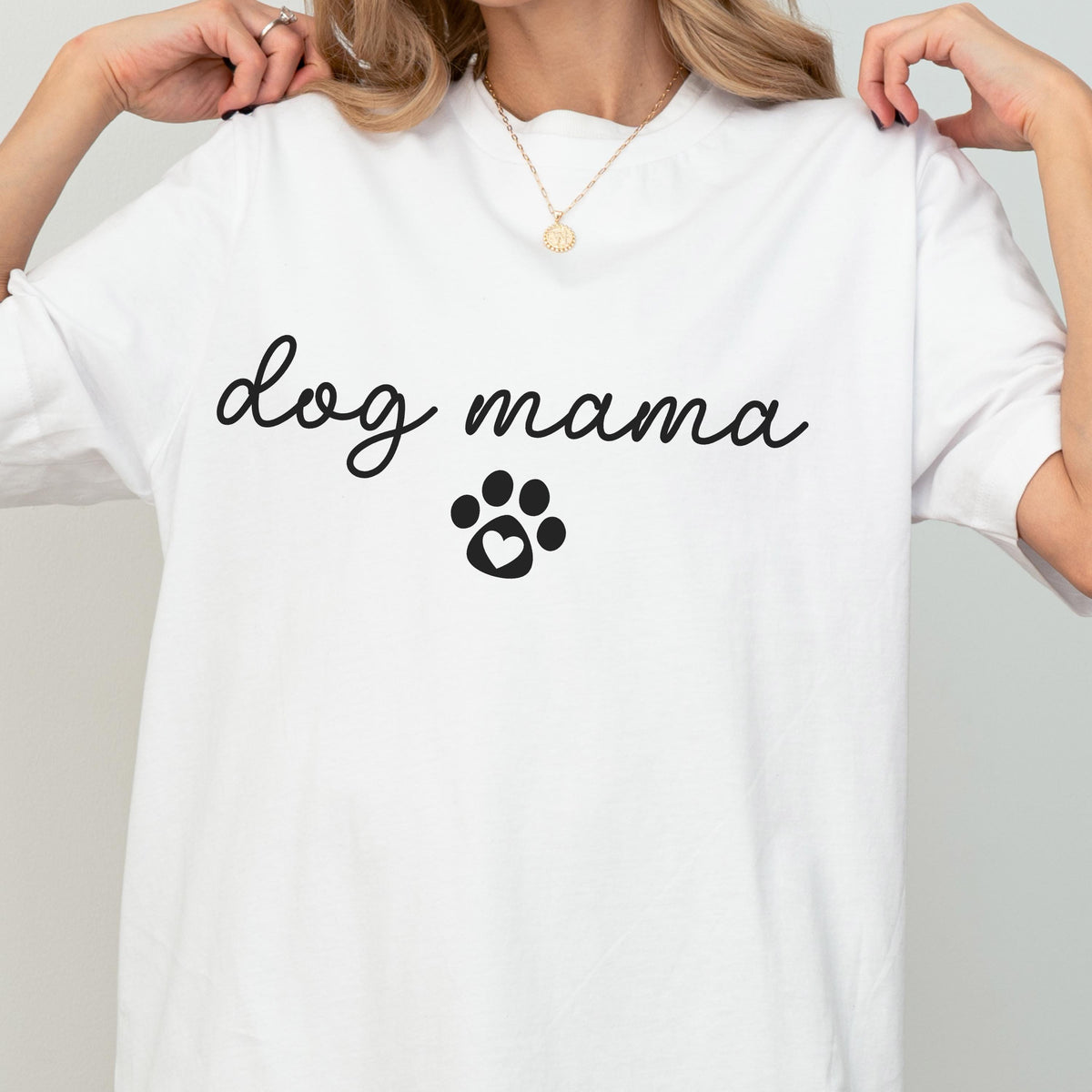 Dog Mom Shirt, Paw Print Dog Lover Gift, For Women Pet Mama Graphic Tee, Happy Mothers Day Gift