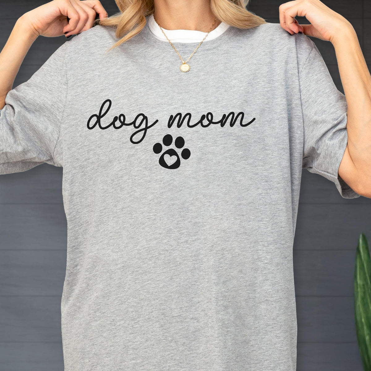 Dog Mom Shirt, Paw Print Dog Lover Gift, For Women Pet Mama Graphic Tee, Happy Mothers Day Gift