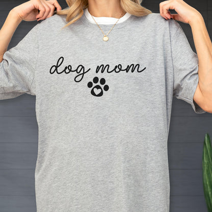 Dog Mom Shirt, Paw Print Dog Lover Gift, For Women Pet Mama Graphic Tee, Happy Mothers Day Gift