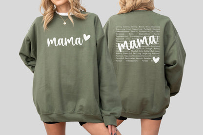 Motherhood Shirt, Loving Mama Tee, Strong Mom Sweatshirt, Mothers Day Gift Shirt for Women