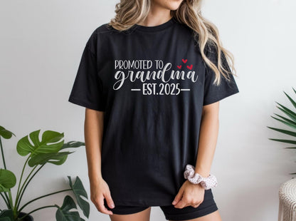 Personalized Grandma Est. T-Shirt, Pregnancy Reveal Tee, Mother's Day Gift