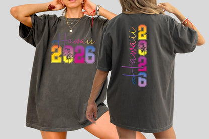 Custom Hawaii Family Vacation Shirt, Matching 2026 Trip Tee, Personalized Location Sweatshirt, Family Travel Shirt