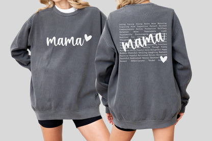 Motherhood Shirt, Loving Mama Tee, Strong Mom Sweatshirt, Mothers Day Gift Shirt for Women