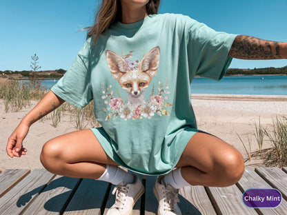 Boho Fox Shirt, Woodland Animal Tee, Aesthetic Nature Sweatshirt, Cute Fox Gift Shirt