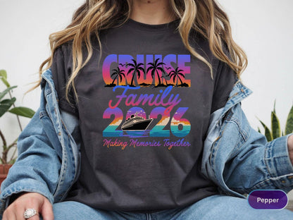 Cruise Family 2026 Shirt, Matching Family Vacation Tee, Summer Trip Outfit, Cruise Group Shirt