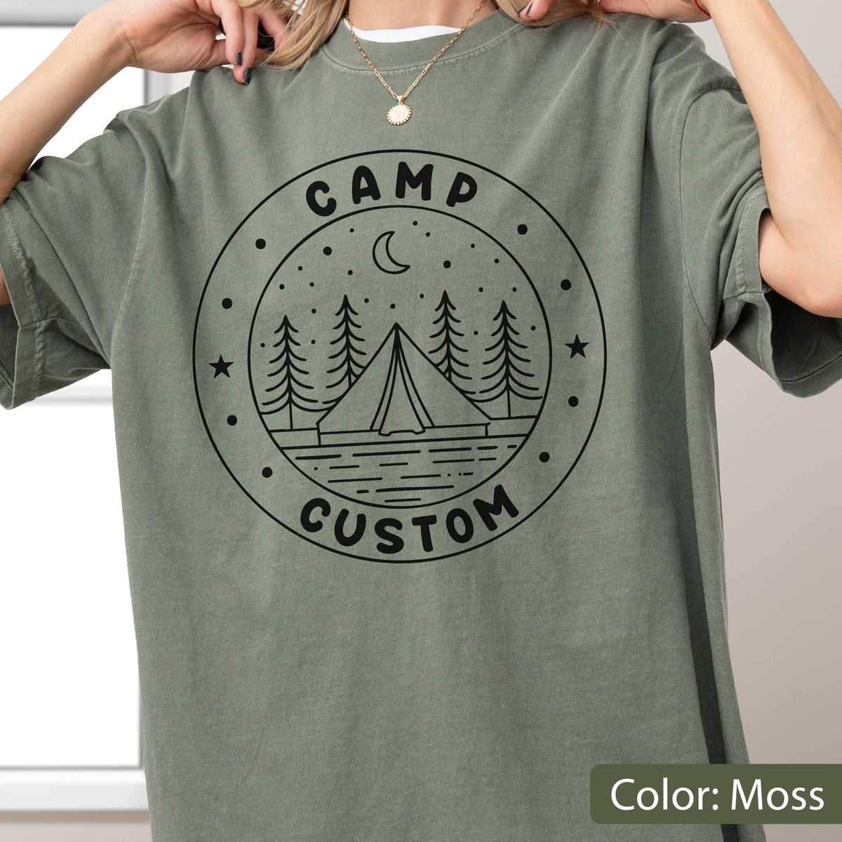 Comfort Colors Custom Camping Trip Shirt, Personalized Camping Tee, Campfire T-Shirt, Summer Camp Gift, Adventure Top