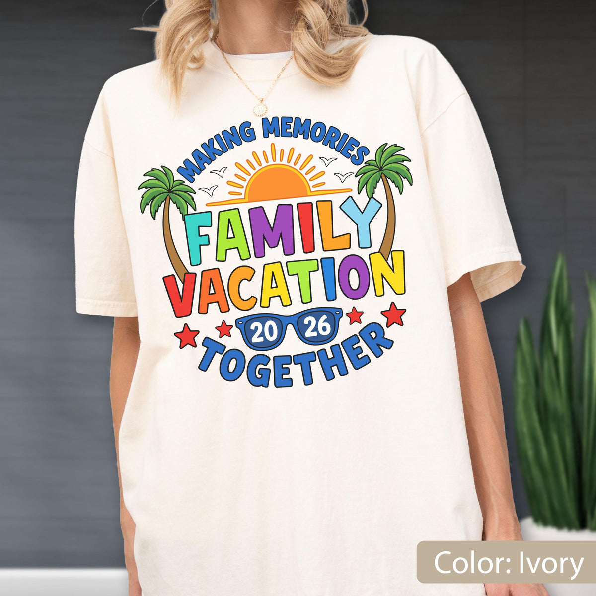 Comfort Colors® Family Vacation 2026 Shirt, Making Memories Tee, Matching Family Trip Shirt, Summer Vacation Gift, Beach Family Shirt