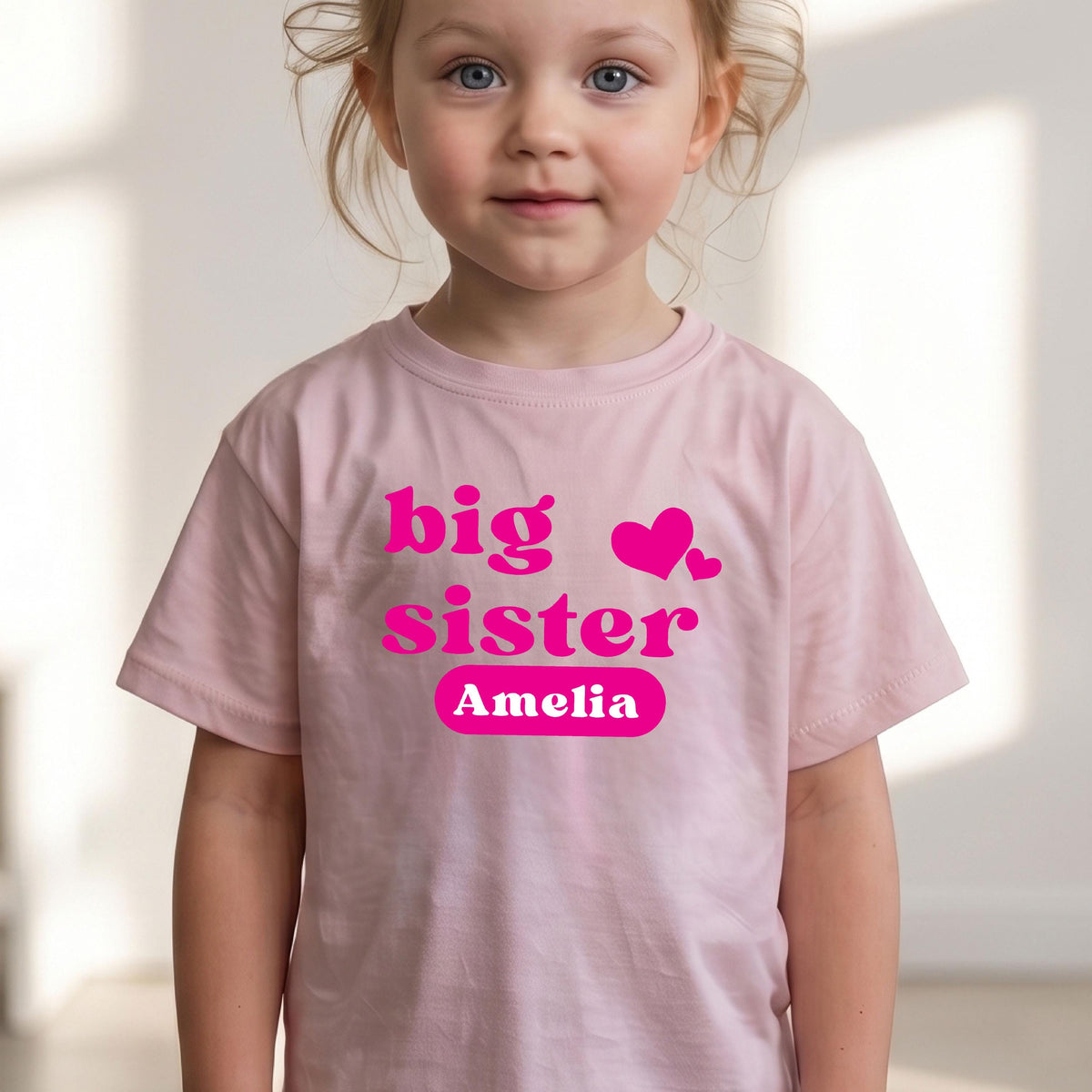 Personalized Big Brother Shirt, Custom Name Kids Tee, Little Sister Shirt, Sibling Gift, New Baby Announcement