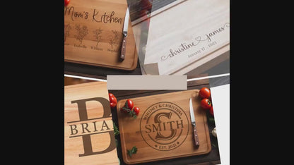 Grill Master Bamboo Cutting Board, Custom Cutting Board Gift for Husband, Gift for Dads, Birthday Boyfriend Gift, Father's Day Cutting Board